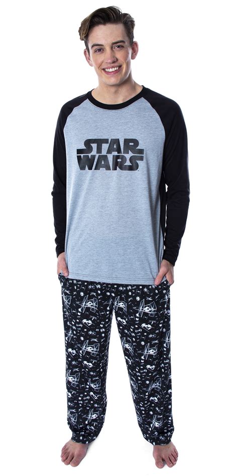 pajamas star wars adults|adult men's star wars pajamas.